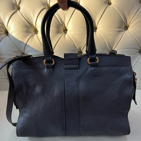 Saint Laurent Leather Cabas Shoulder Bag with long strap small - Picture 5 of 11